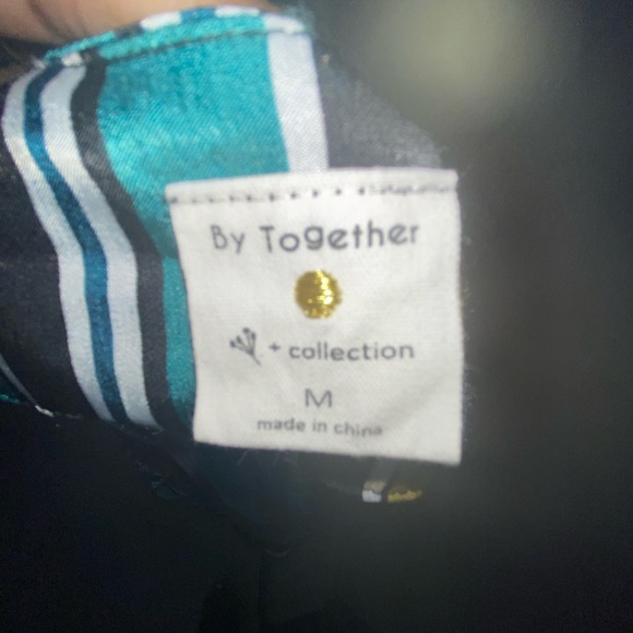 Striped Multicolored By Together Wrap Dress. Sz M - Picture 3 of 3